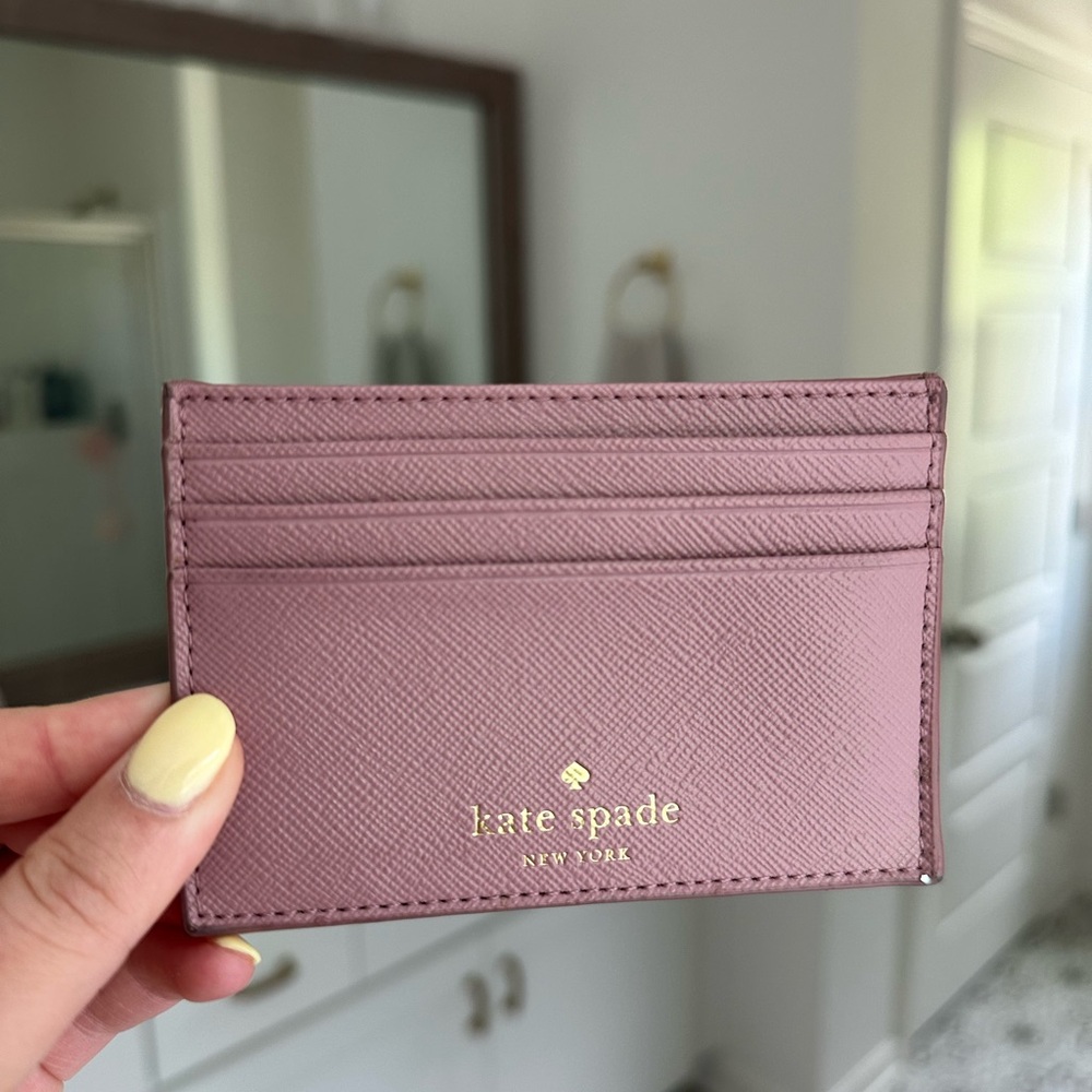 Kate Spade Pink & Glitter Card Holder
